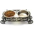 Ethical Pet Products Ss Scroll Work Double Diner 1 Pint - 5849 77234058497